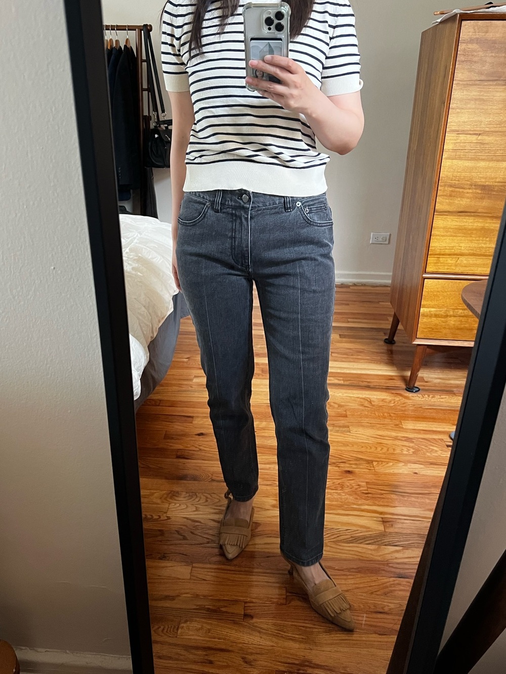 Tibi Grey Jeans